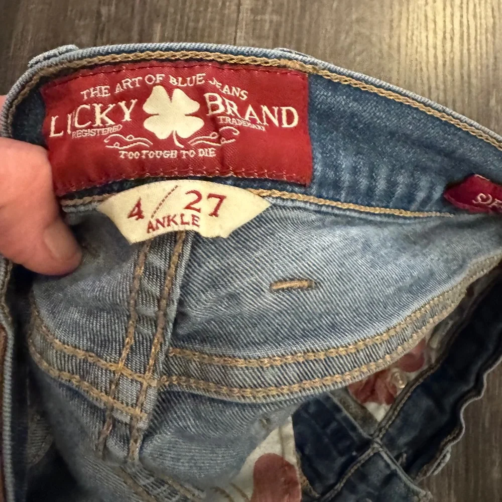 Lucky Brand Sofia Skinny Ankle Jeans Size 4/27 Medium Wash Stretch Denim